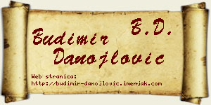 Budimir Danojlović vizit kartica